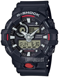 Casio G-Shock Musta/Muovi Ø53.4 mm GA-700-1AER