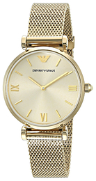 Emporio Armani Retro Samppanja/Kullansävytetty teräs Ø32 mm AR1957