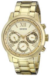 Guess Sunrise Samppanja/Kullansävytetty teräs Ø42 mm W0330L1