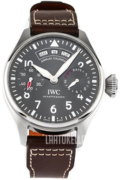 IWC Pilots Spitfire Harmaa/Nahka Ø46.2 mm IW502702