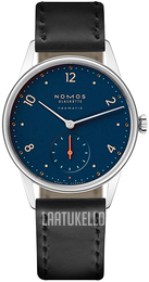 Nomos Glashütte Minimatik Sininen/Nahka Ø35.5 mm N-1205