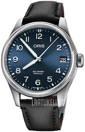 Oris Aviation Sininen/Nahka Ø41 mm 01 751 7761 4065-07 6 20 08LC