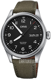 Oris Aviation Musta/Nahka Ø44 mm 01 752 7760 4164-07 3 22 02LC