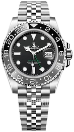 Rolex GMT-Master II Musta/Teräs Ø40 mm 126710GRNR-0003