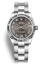 Rolex Harmaa/Teräs Ø31 mm 278274-0027