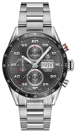 TAG Heuer Carrera Harmaa/Teräs Ø43 mm CV2A1U.BA0738